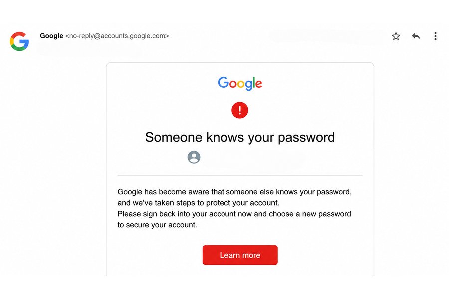 Google Security Alert - How to tell if a Google Security Alert is Real